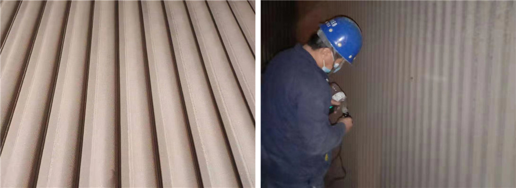 滿城電廠鍋爐受熱麵噴塗施工