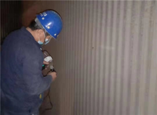 滿城電廠鍋爐受熱麵噴塗施工