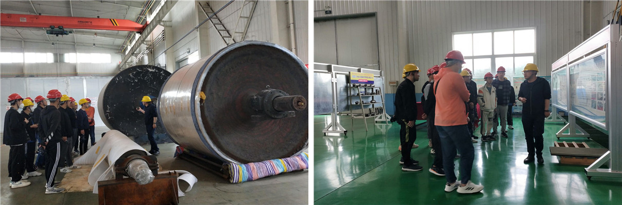 齊魯工業大學學生參觀金屬熱噴塗生產車間