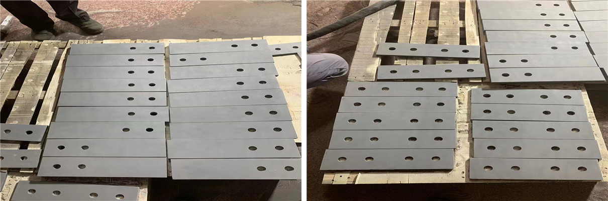 金屬摩擦塊表麵做噴砂處理