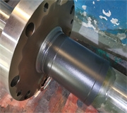 多盤螺旋軸表麵等離子噴塗陶瓷塗層