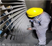 葉機風輪熱噴塗現場超音速噴塗加工